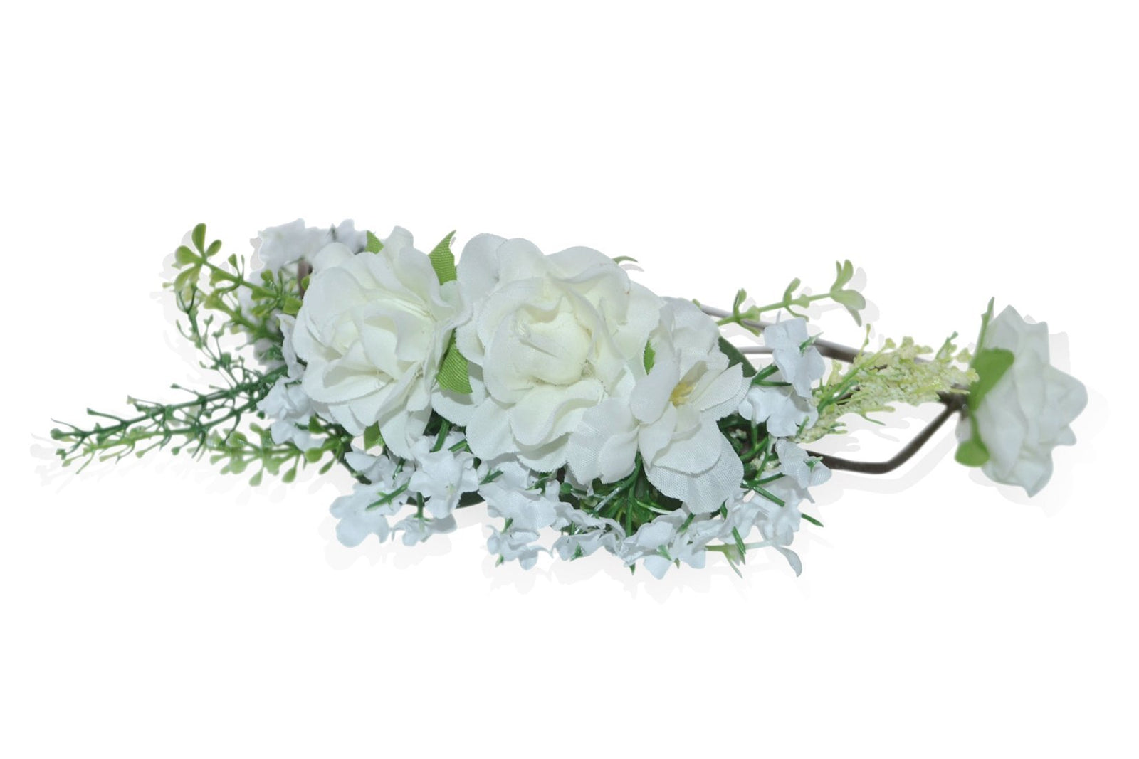 White & Green Flower Crown