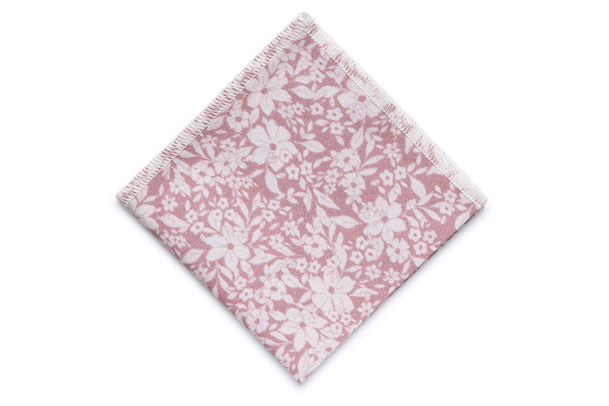 Dusty rose pocket square