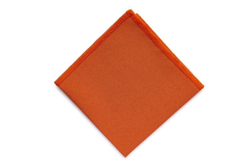 Burnt orange pocket square