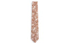 copper floral necktie