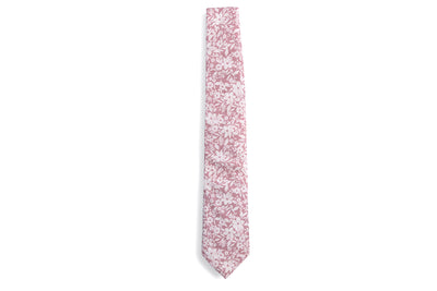 dusty rose floral tie