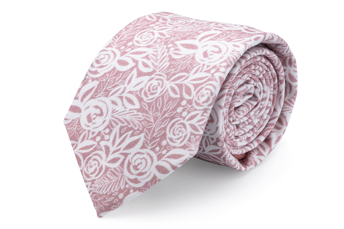 dusty roses tie
