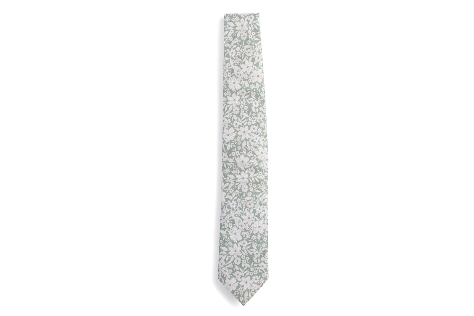 dusty sage floral tie