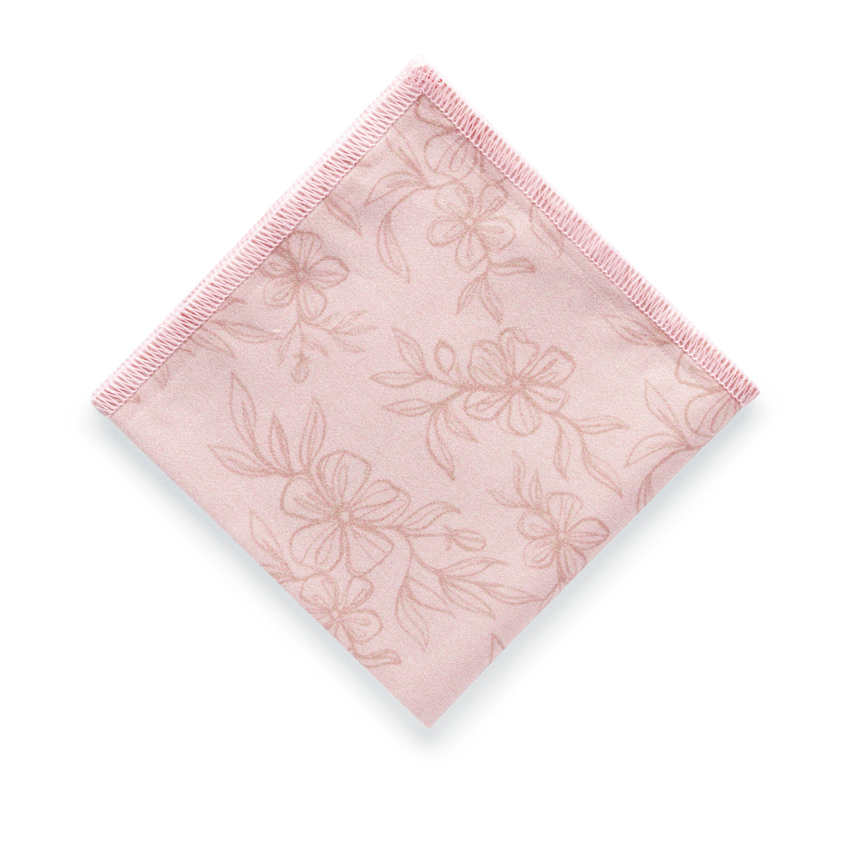 Blush Floral Pocket Square