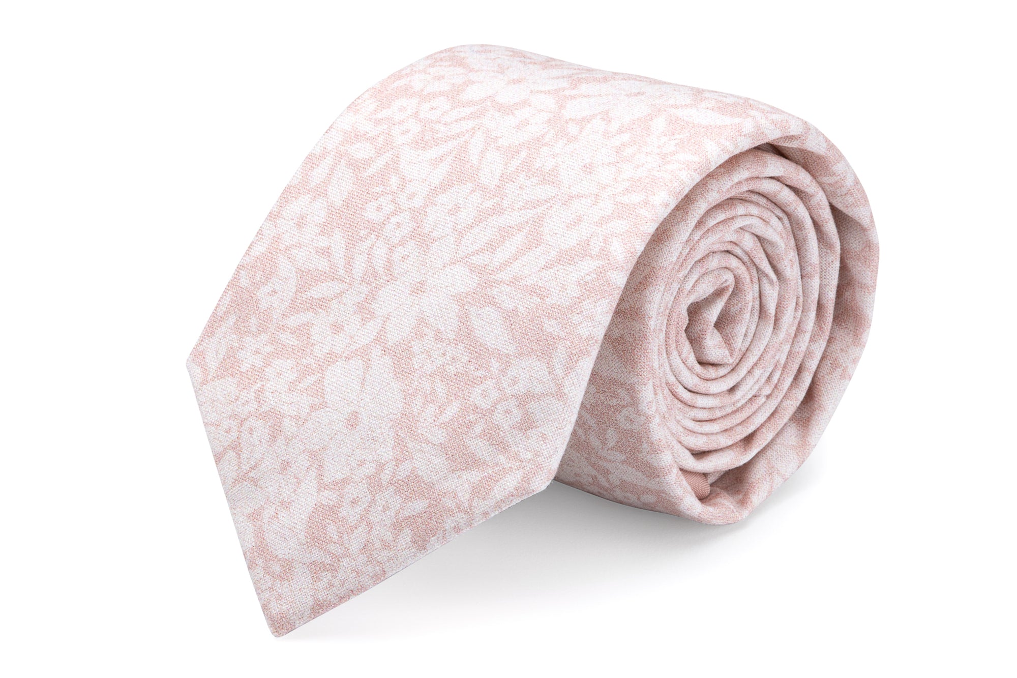 blush floral tie