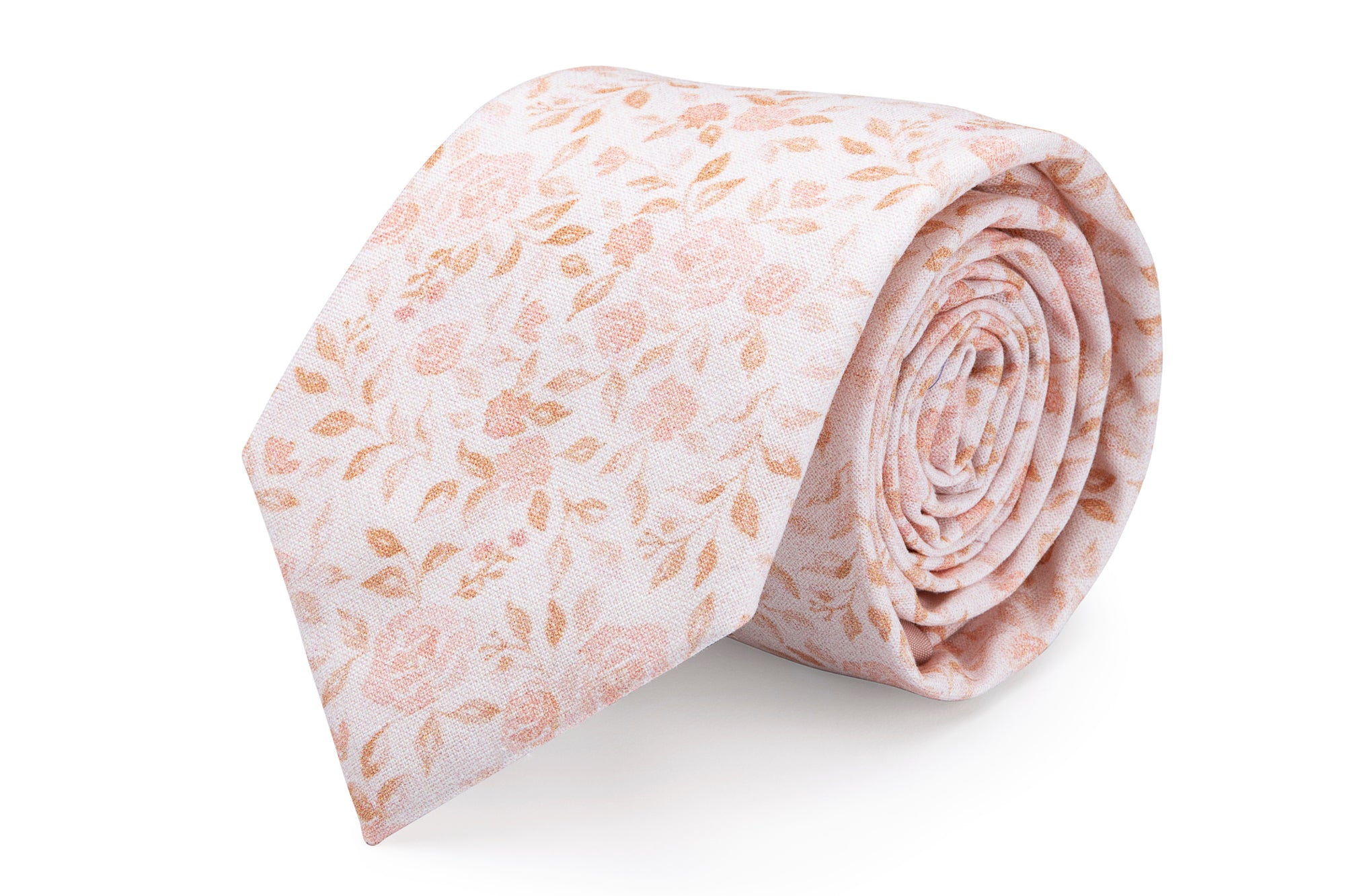 Blush pink roses necktie