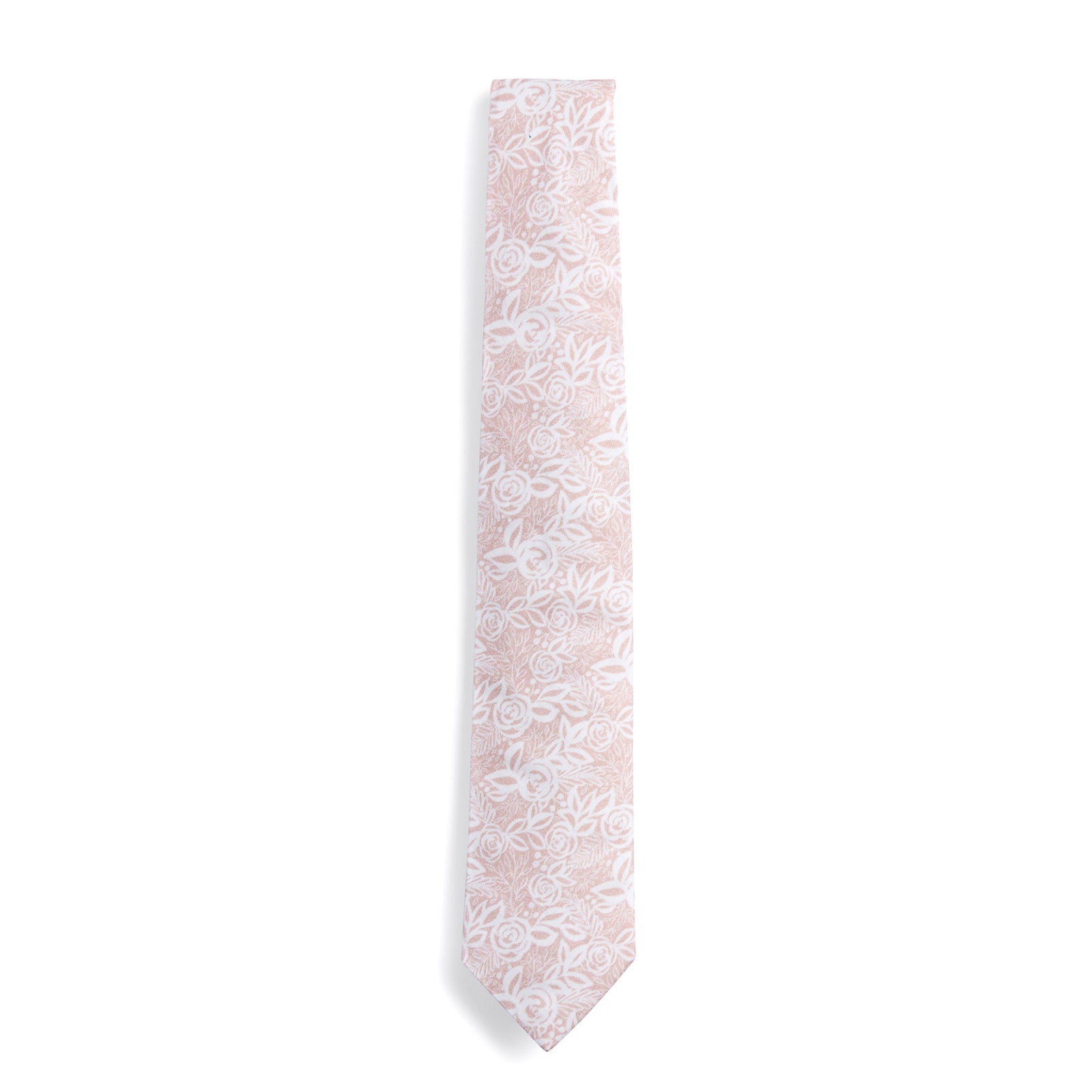 Blush tie for men rolled