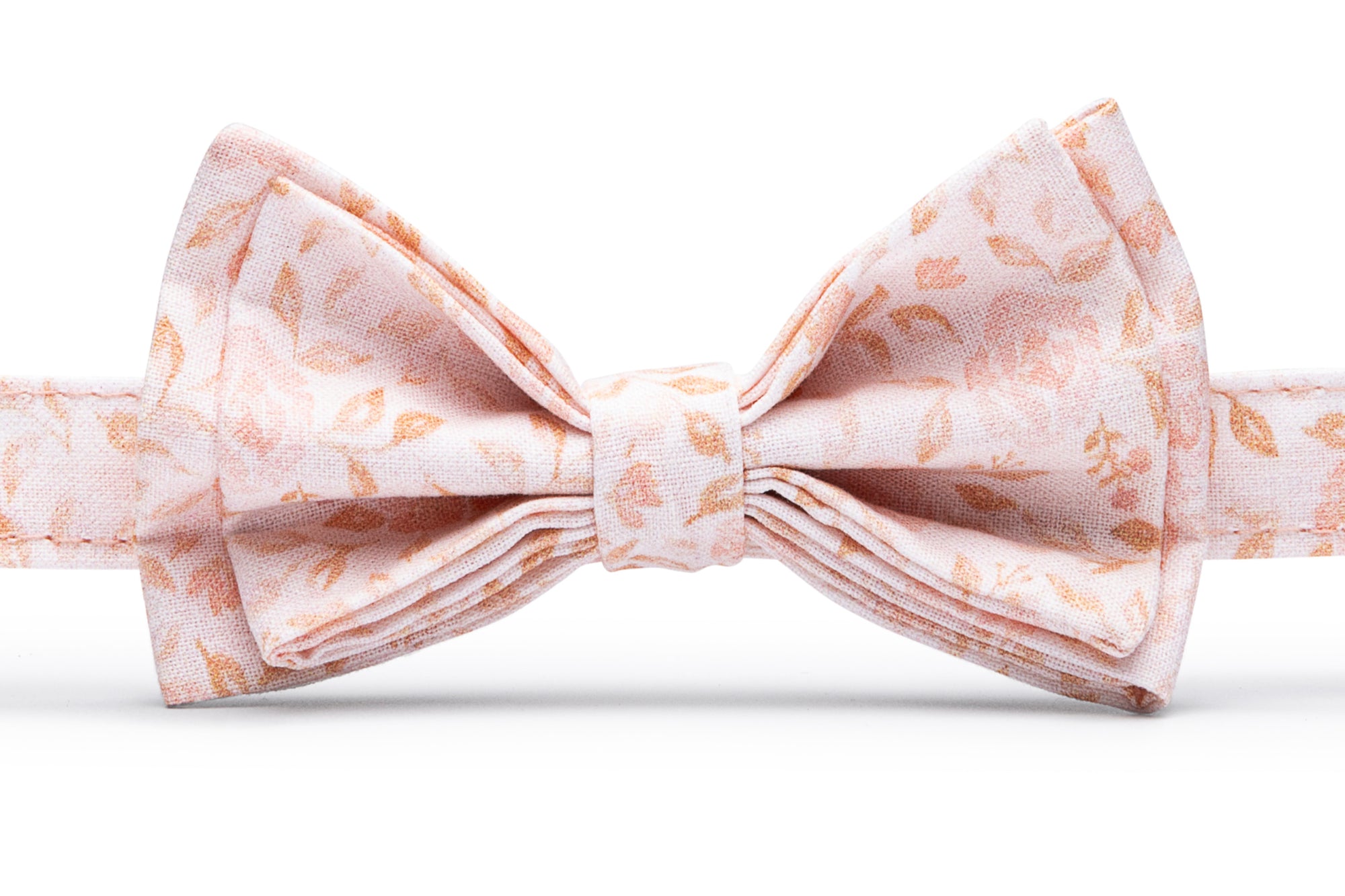 Blush pink roses bow tie