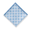 Dusty blue lattice pocket square