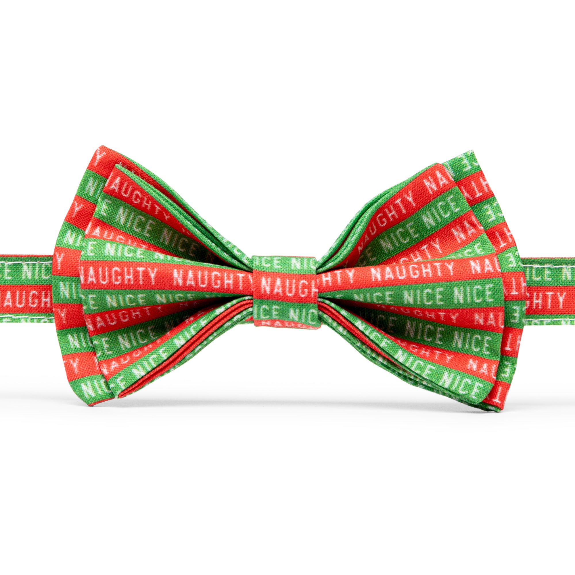 Nice naughty Christmas bow tie