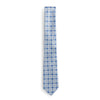 Dusty blue lattice flat tie