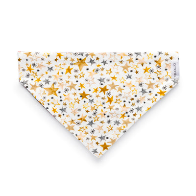 Gold stars pet bandana