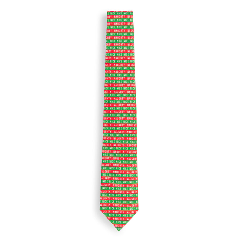 Nice naughty Christmas tie