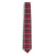 Red black plaid tie