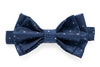 Navy Polka Dot Bow Tie