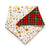 Red green plaid baby bandana