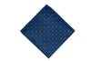 Navy polka dot pocket square