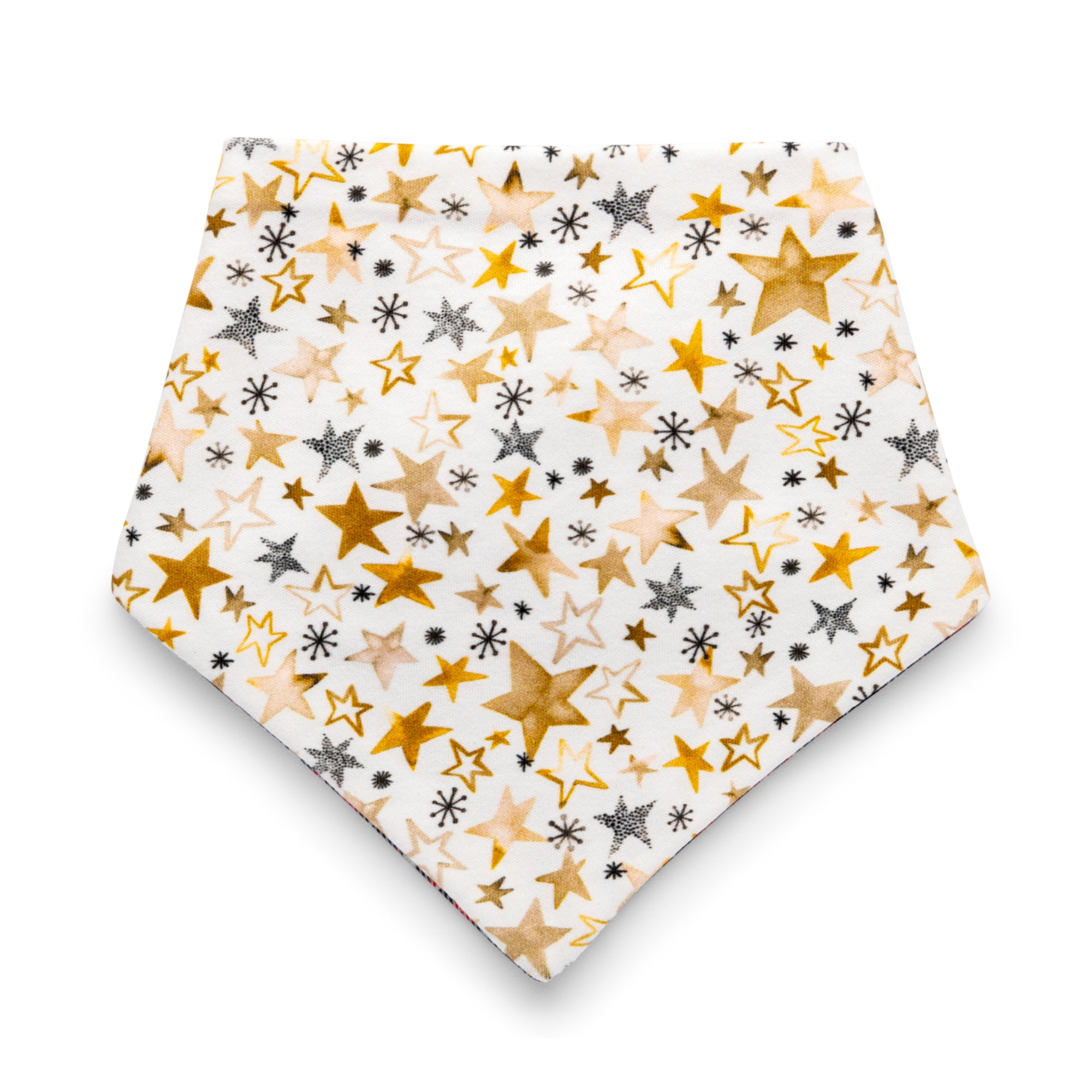 Gold stars baby bandana