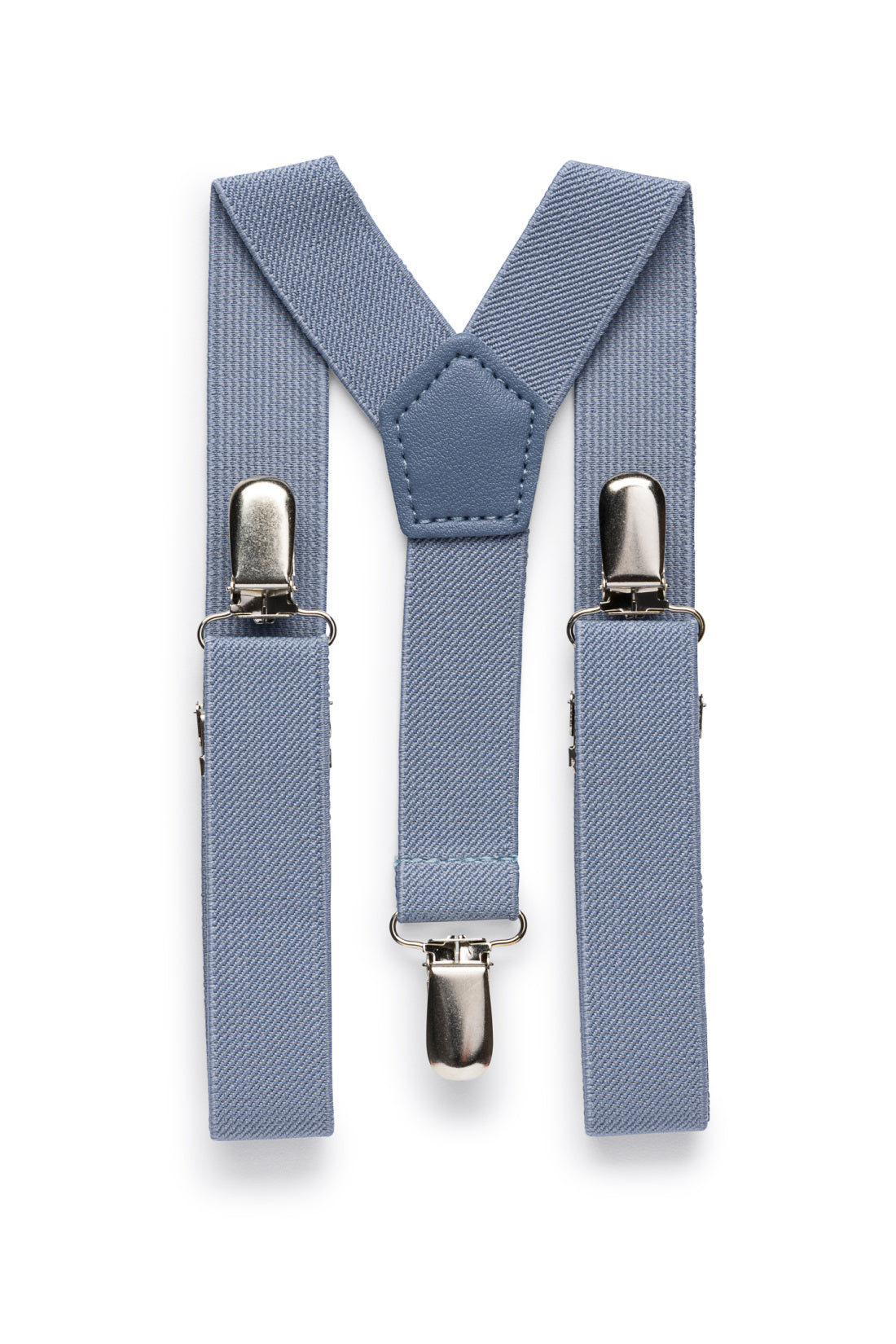 Dusty blue suspenders