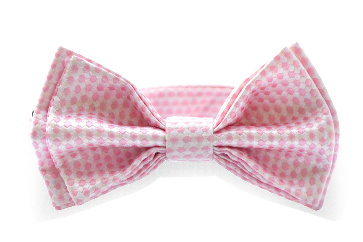 Charcoal Grey Suspenders &amp; Pink Bow Tie