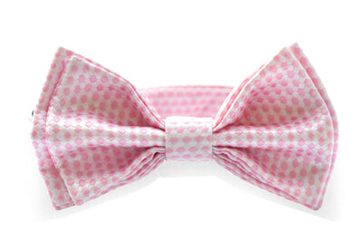 Charcoal Grey Suspenders & Pink Bow Tie