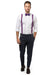 Eggplant Purple Suspenders & Dark Purple Bow Tie
