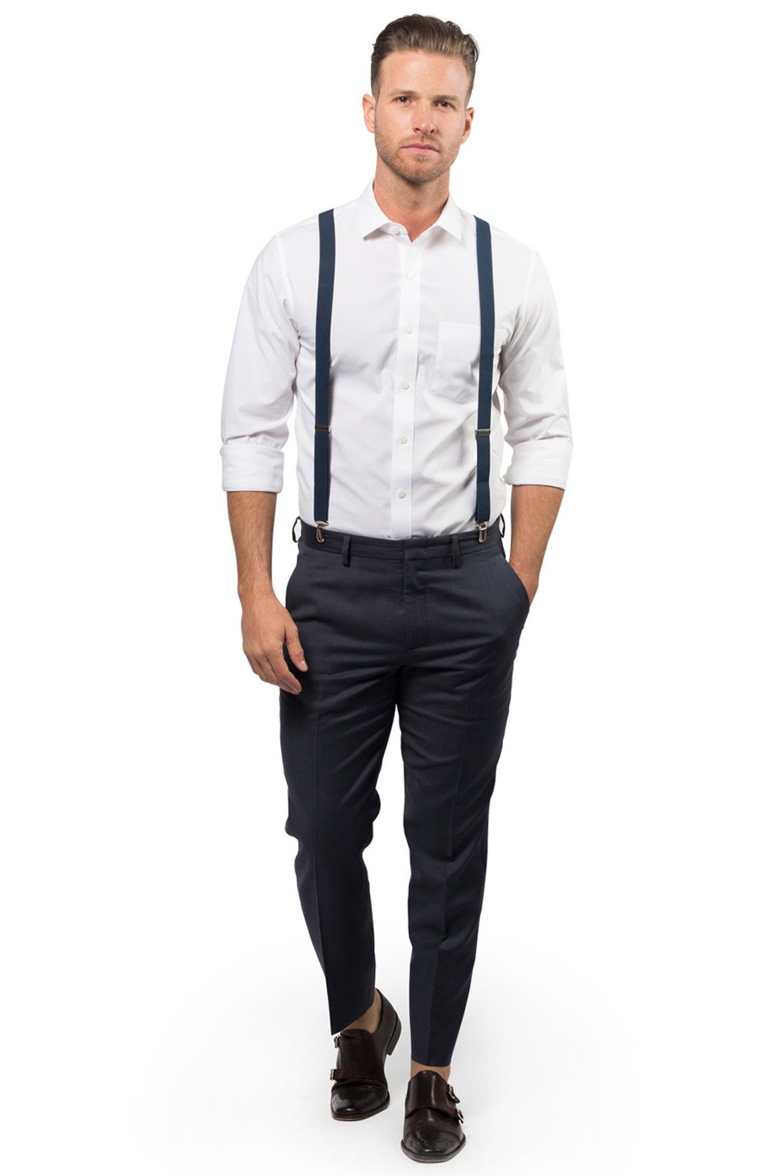 Navy Suspenders