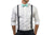 Charcoal Suspenders & Aqua Bow Tie