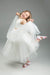 Gold & White Flower Girl Dress