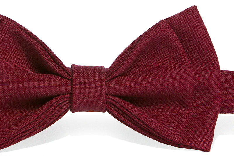 Burgundy Suspenders & Burgundy Bow Tie