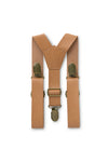 Tan Leather Suspenders for Boys