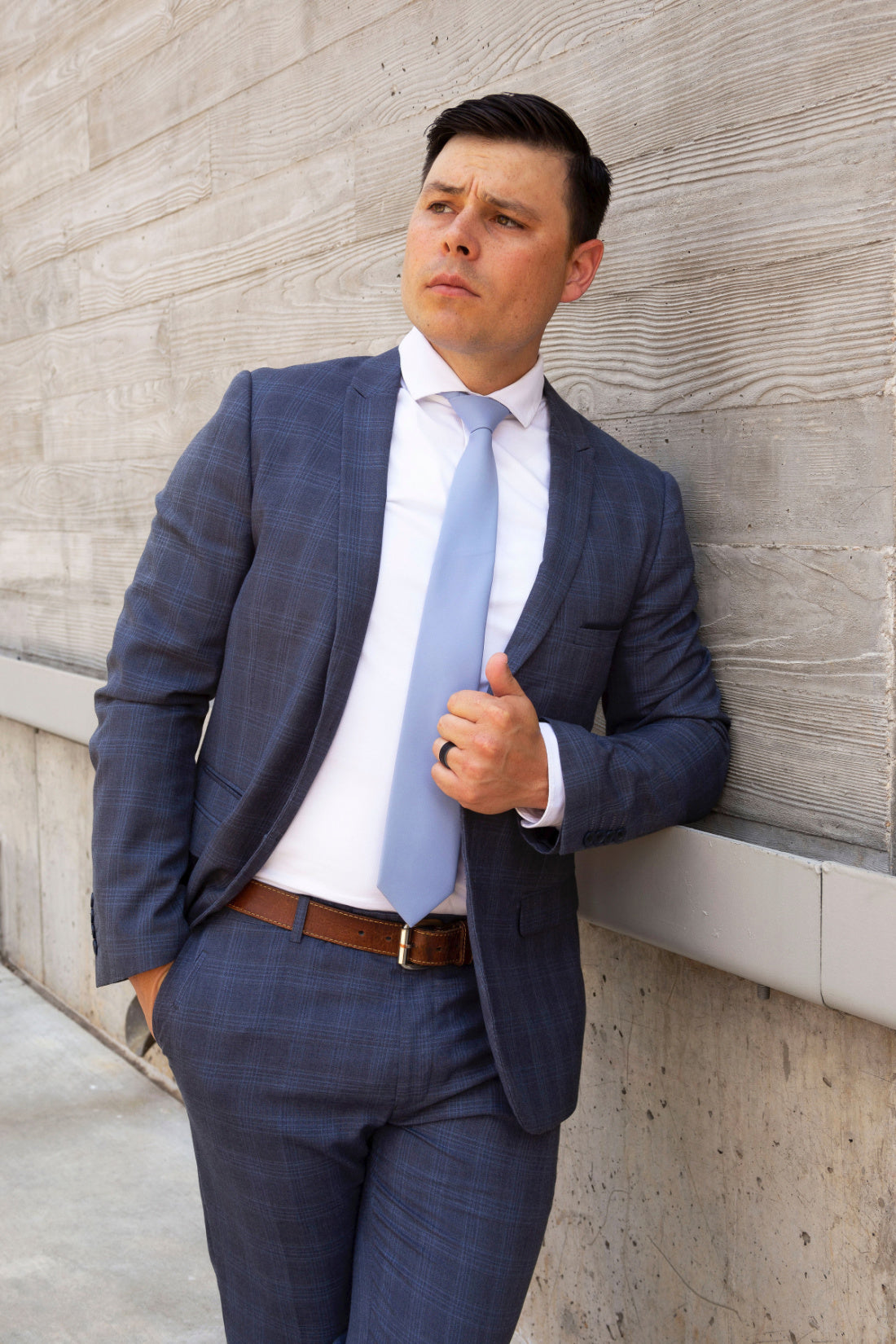 Dusty Blue Necktie - Kid's & Adult