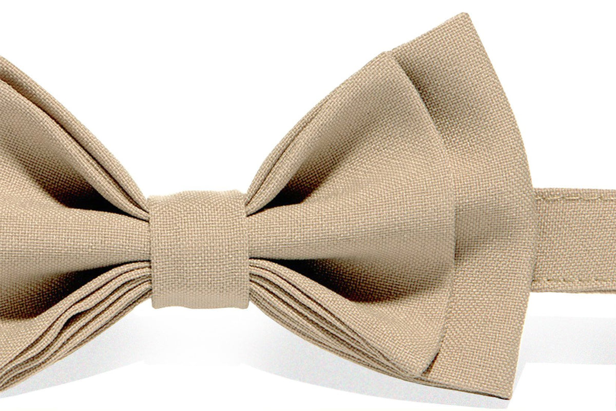 Beige Bow Tie