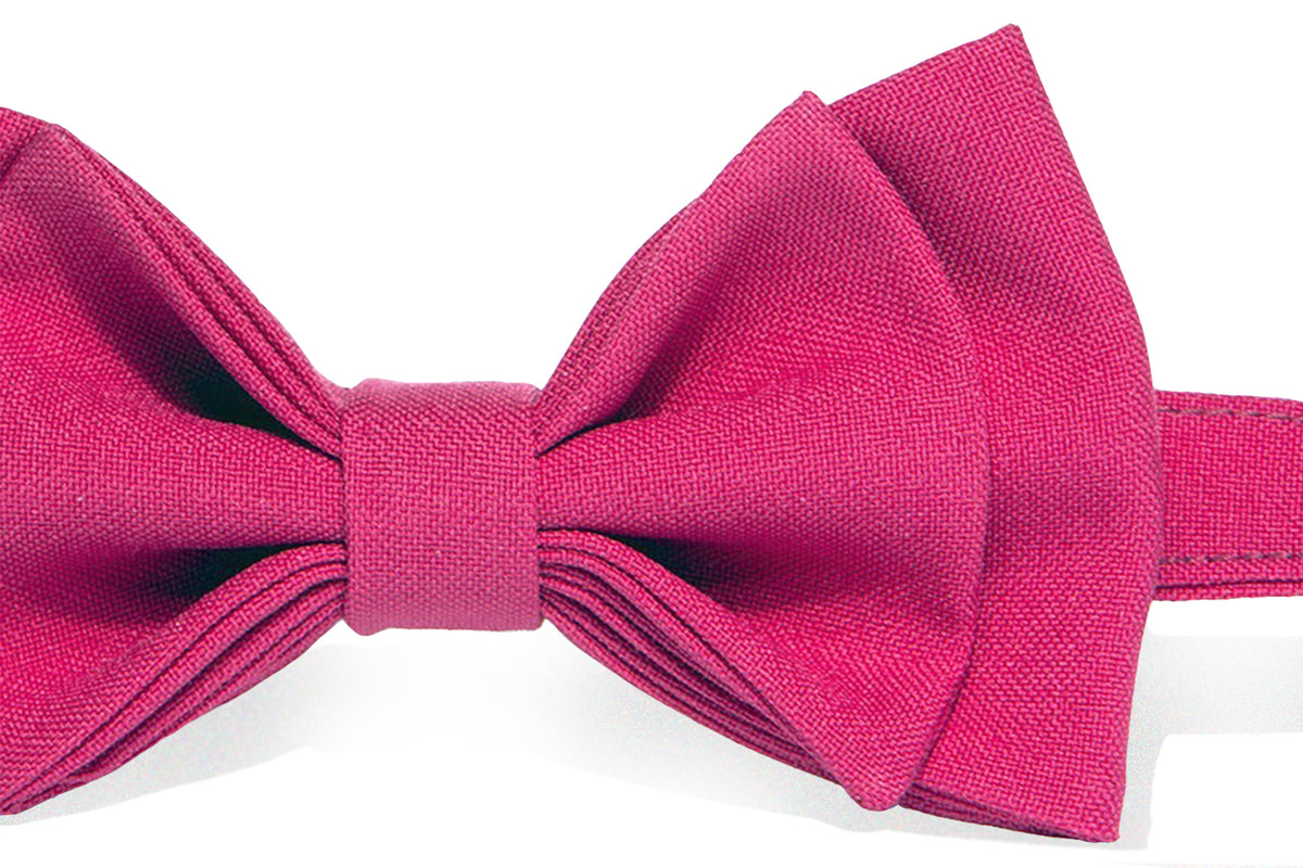 Hot Pink Bow Tie