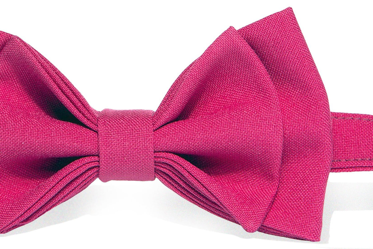 Hot Pink Bow Tie