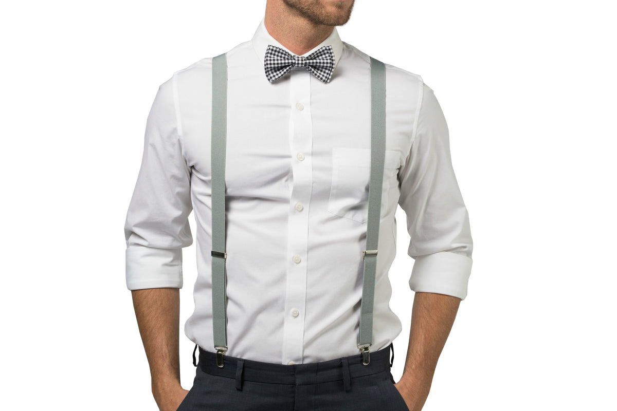 Black Gingham Bow Tie