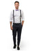 Black Suspenders & Purple Bow Tie 