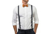 Charcoal Suspenders & Copper Bow Tie