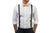 Charcoal Suspenders & Peach Bow Tie