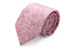 Dusty rose nature print necktie for men