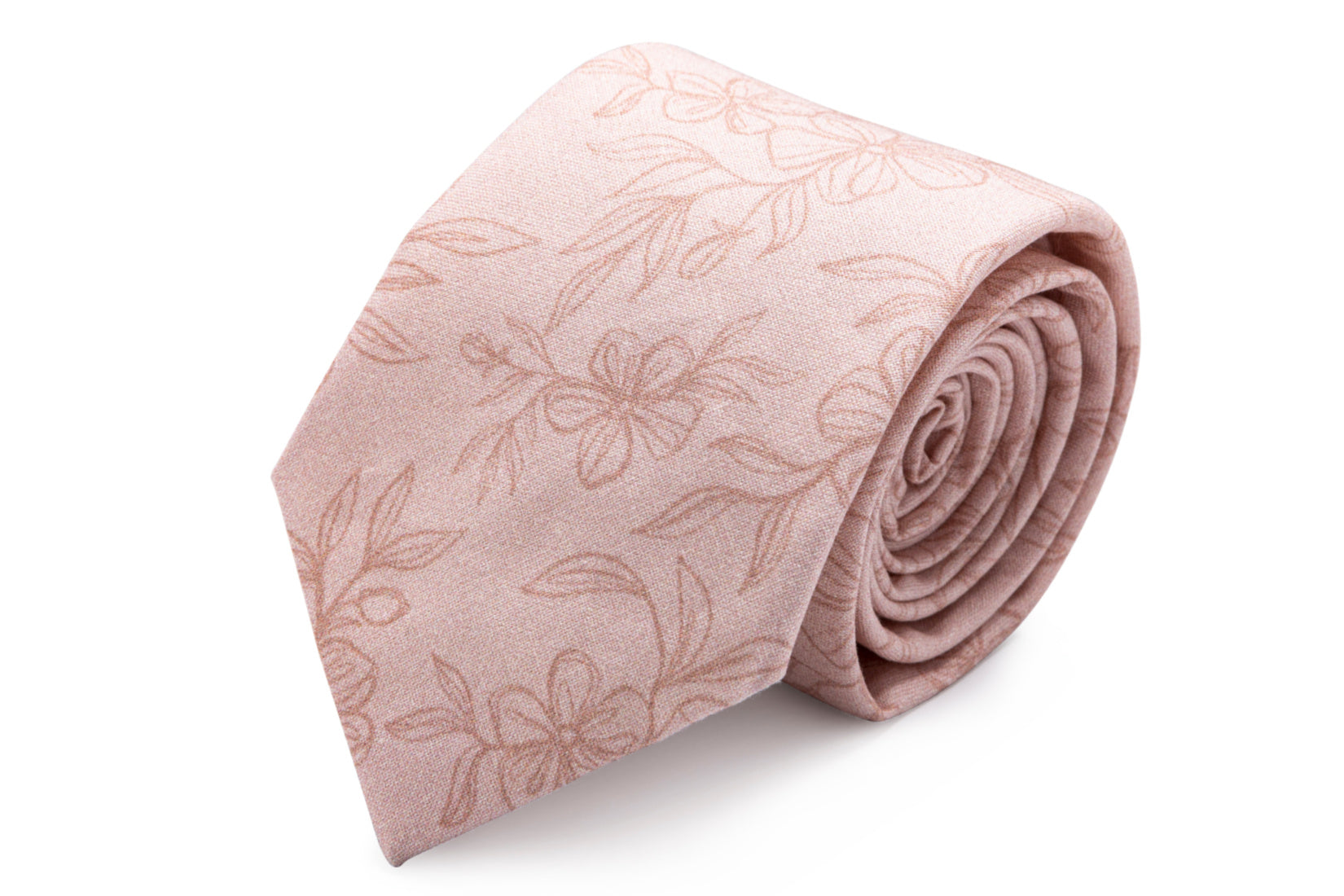 Blush floral tie for men