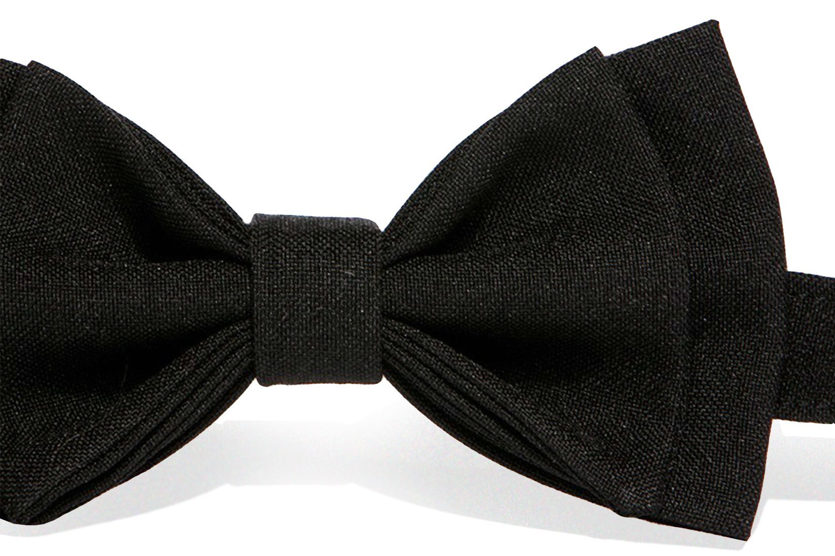 COOOL Adult Unisex Clip-On Leather Suspenders + Black Bow Tie Combo - Adjustable One Size