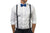 Charcoal Suspenders & Royal Blue Bow Tie