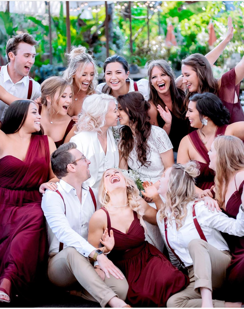 burgundy suspenders and tie
