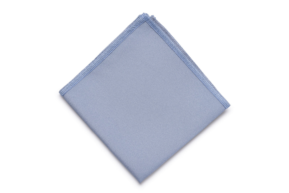 Dusty blue pocket square