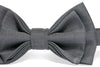 Charcoal Grey Suspenders & Grey Bow Tie