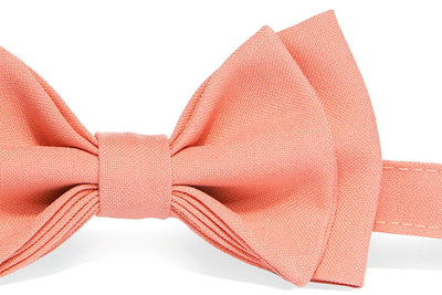 Peach Coral Bow Tie