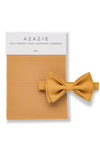 Marigold Bow Tie & Azazie Gold Swatch