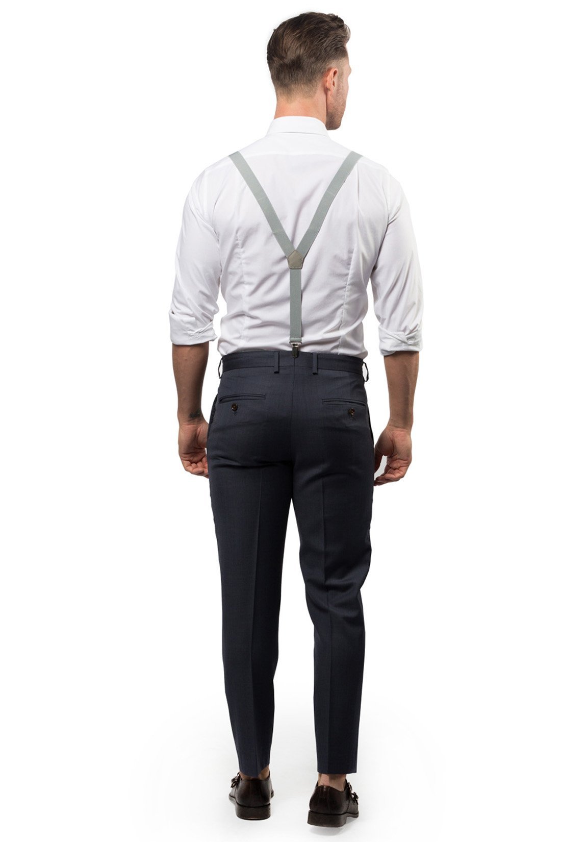 Black Suspenders with Grey Dress Pants Outfits 9 ideas  outfits   Lookastic