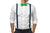 Navy Suspenders & Green Bow Tie